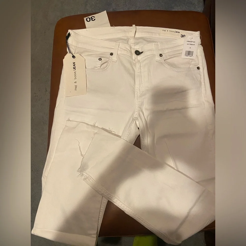 NWT! Rag & Bone Dre Capri whites jeanss Sz 30 - Picture 2 of 6